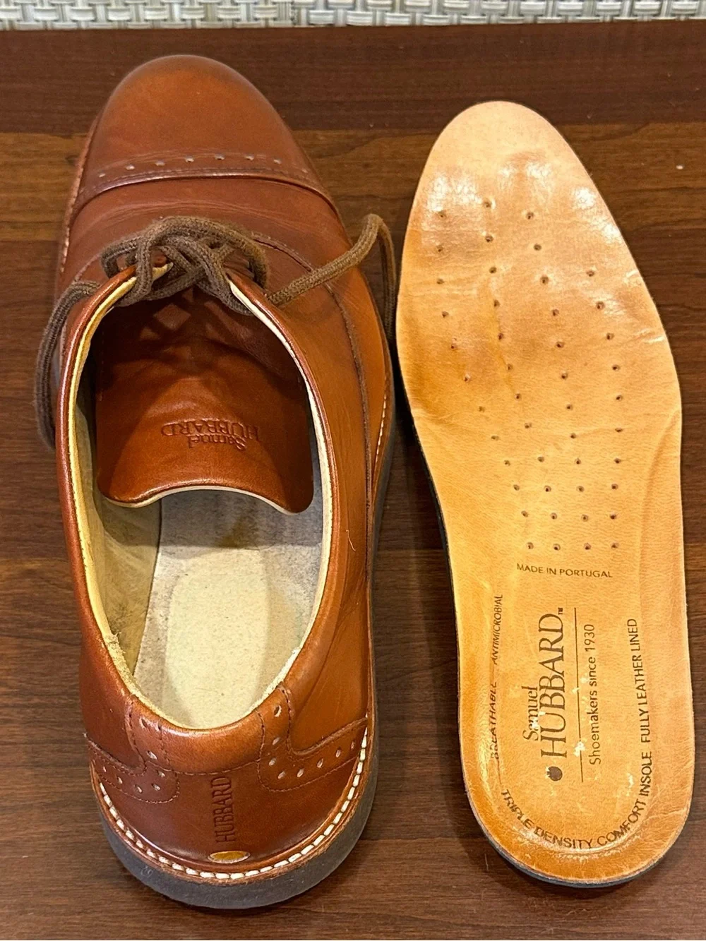 🌟HP🌟Samuel Hubbard Market Cap Dress Oxfords Whiskey Tan Cognac Leather PT 8W